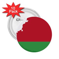 Belarus Country Europe Flag 2 25  Buttons (10 Pack)  by Sapixe