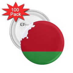 Belarus Country Europe Flag 2 25  Buttons (100 Pack)  by Sapixe