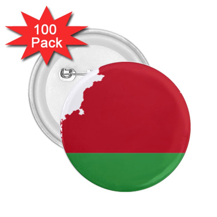 Belarus Country Europe Flag 2.25  Buttons (100 pack) 