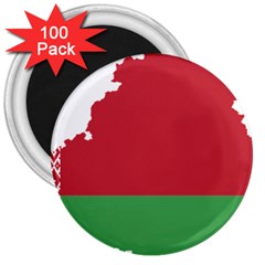 Belarus Country Europe Flag 3  Magnets (100 Pack) by Sapixe