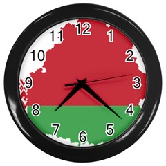 Belarus Country Europe Flag Wall Clock (black) by Sapixe