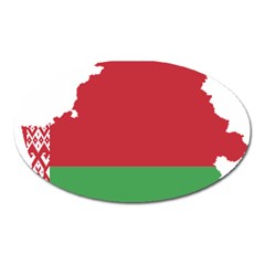 Belarus Country Europe Flag Oval Magnet by Sapixe