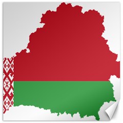 Belarus Country Europe Flag Canvas 12  X 12  by Sapixe