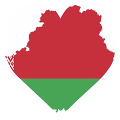 Belarus Country Europe Flag Wooden Puzzle Heart by Sapixe