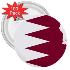 Borders Country Flag Geography Map Qatar 3  Buttons (100 pack) 