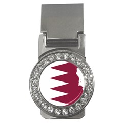 Borders Country Flag Geography Map Qatar Money Clips (CZ) 