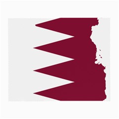 Borders Country Flag Geography Map Qatar Small Glasses Cloth