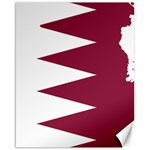 Borders Country Flag Geography Map Qatar Canvas 16  x 20  15.75 x19.29  Canvas - 1