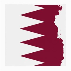 Borders Country Flag Geography Map Qatar Medium Glasses Cloth