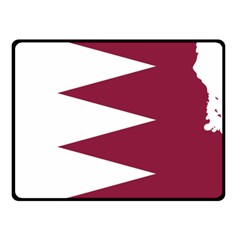 Borders Country Flag Geography Map Qatar Fleece Blanket (Small)