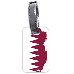 Borders Country Flag Geography Map Qatar Luggage Tag (one side)