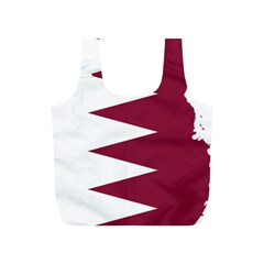 Borders Country Flag Geography Map Qatar Full Print Recycle Bag (s) by Sapixe