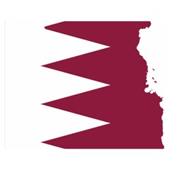 Borders Country Flag Geography Map Qatar Double Sided Flano Blanket (Medium) 