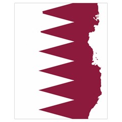 Borders Country Flag Geography Map Qatar Drawstring Bag (small) by Sapixe