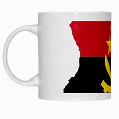 Angola Flag Map Geography Outline White Mugs by Sapixe