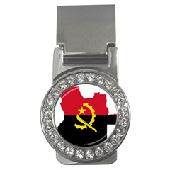 Angola Flag Map Geography Outline Money Clips (cz)  by Sapixe