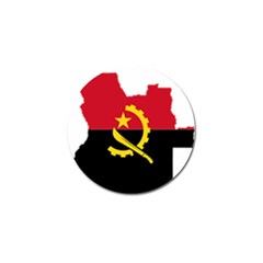 Angola Flag Map Geography Outline Golf Ball Marker (10 Pack) by Sapixe