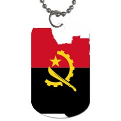 Angola Flag Map Geography Outline Dog Tag (two Sides) by Sapixe