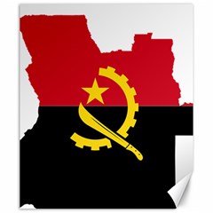 Angola Flag Map Geography Outline Canvas 20  X 24  by Sapixe