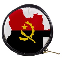 Angola Flag Map Geography Outline Mini Makeup Bag by Sapixe