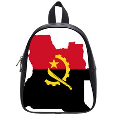 Angola Flag Map Geography Outline School Bag (small) by Sapixe