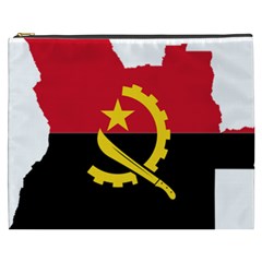 Angola Flag Map Geography Outline Cosmetic Bag (xxxl) by Sapixe