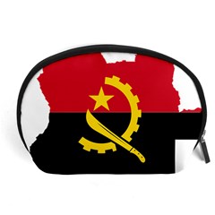 Angola Flag Map Geography Outline Accessory Pouch (large) by Sapixe