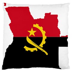 Angola Flag Map Geography Outline Standard Flano Cushion Case (one Side) by Sapixe