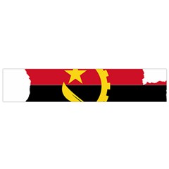 Angola Flag Map Geography Outline Small Flano Scarf by Sapixe