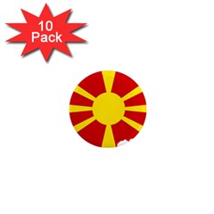 Macedonia Country Europe Flag 1  Mini Magnet (10 Pack)  by Sapixe