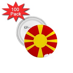 Macedonia Country Europe Flag 1 75  Buttons (100 Pack)  by Sapixe