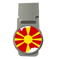 Macedonia Country Europe Flag Money Clips (round)  by Sapixe