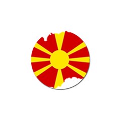 Macedonia Country Europe Flag Golf Ball Marker by Sapixe