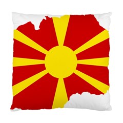 Macedonia Country Europe Flag Standard Cushion Case (two Sides) by Sapixe