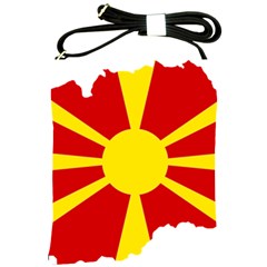 Macedonia Country Europe Flag Shoulder Sling Bag by Sapixe