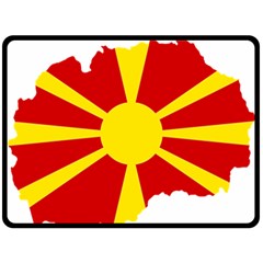 Macedonia Country Europe Flag Fleece Blanket (large)  by Sapixe