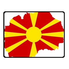 Macedonia Country Europe Flag Double Sided Fleece Blanket (small)  by Sapixe