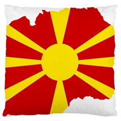 Macedonia Country Europe Flag Large Flano Cushion Case (one Side) by Sapixe