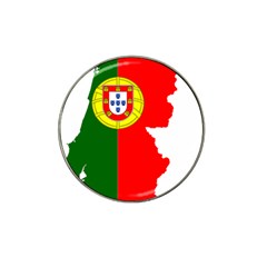 Portugal Flag Borders Cartography Hat Clip Ball Marker (4 Pack) by Sapixe