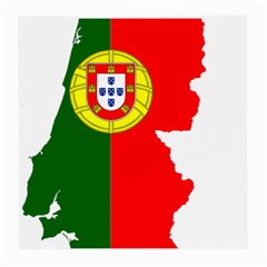 Portugal Flag Borders Cartography Medium Glasses Cloth (2 Sides) by Sapixe