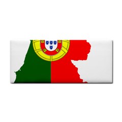 Portugal Flag Borders Cartography Hand Towel by Sapixe