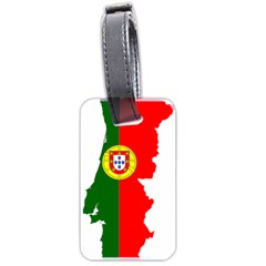 Portugal Flag Borders Cartography Luggage Tag (two Sides) by Sapixe