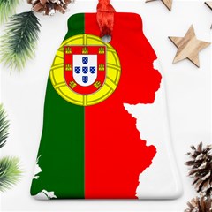 Portugal Flag Borders Cartography Bell Ornament (two Sides) by Sapixe