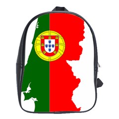 Portugal Flag Borders Cartography School Bag (xl) by Sapixe