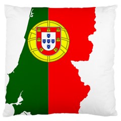 Portugal Flag Borders Cartography Standard Flano Cushion Case (two Sides) by Sapixe