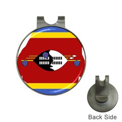 Swaziland Flag Map Geography Hat Clips with Golf Markers