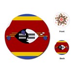 Swaziland Flag Map Geography Playing Cards Single Design (Round) Front