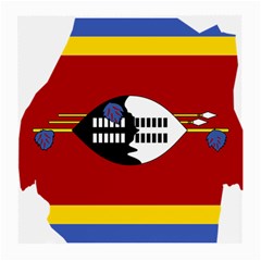 Swaziland Flag Map Geography Medium Glasses Cloth by Sapixe