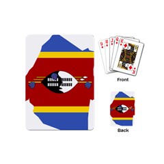 Swaziland Flag Map Geography Playing Cards Single Design (Mini)