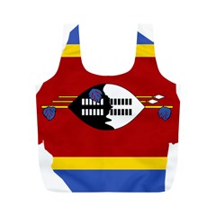 Swaziland Flag Map Geography Full Print Recycle Bag (m) by Sapixe